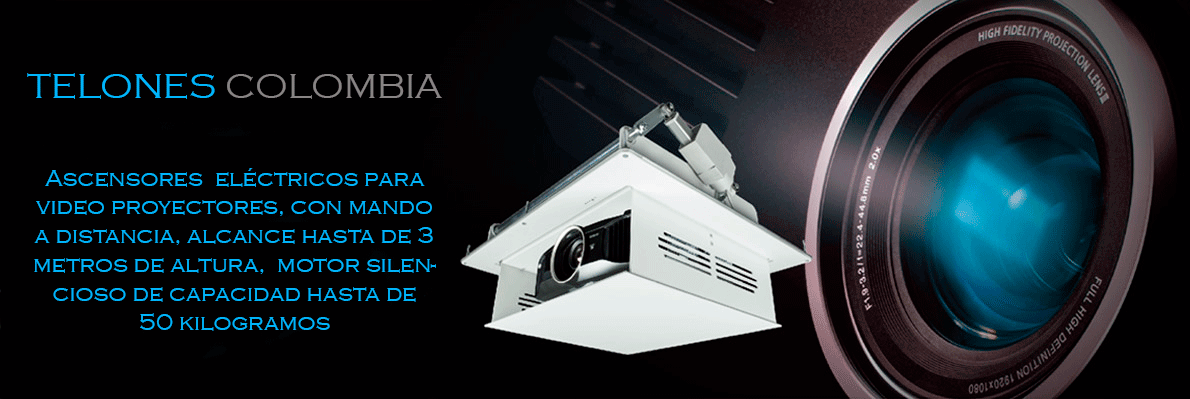 elevador electrico para ocultar video beam en el techo