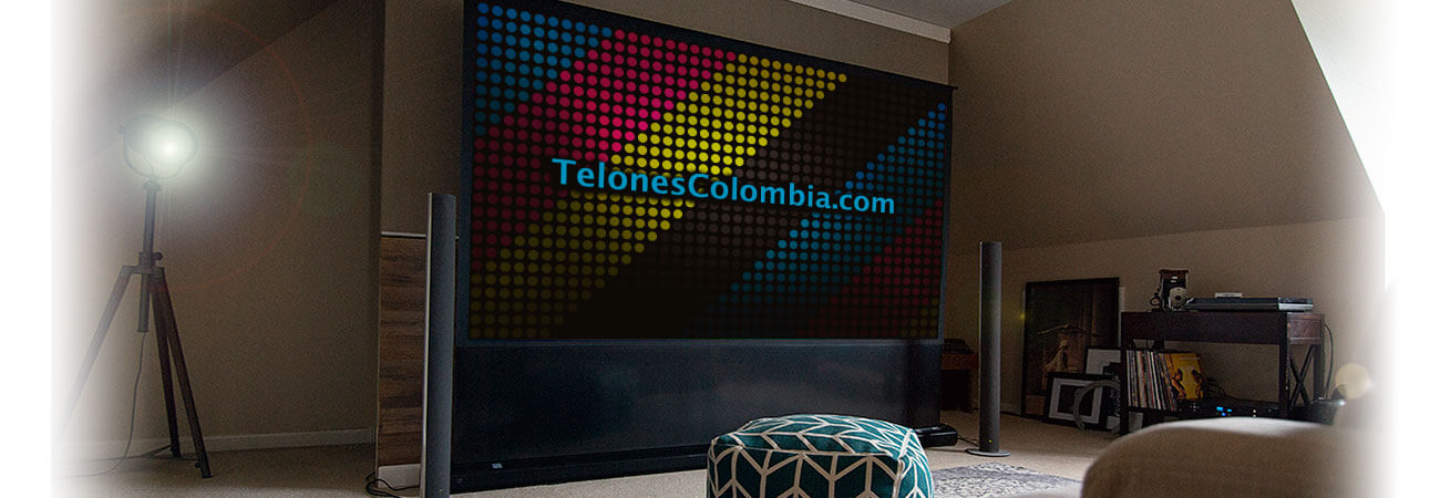 Telones portables para video beam en medellin