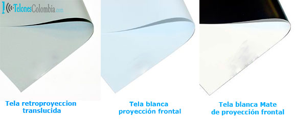 tipos de telas de pantallas de video proyeccion