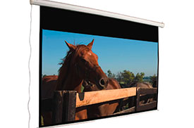Telón para proyector eléctrico formato 16:9 de 442 X 249