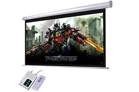 Pantalla para proyector eléctrica de 234x177 cms