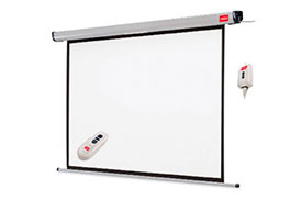 Telón con control remoto de 280x280 cms