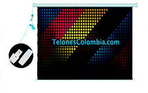 Telón con sistema eléctrico de 366x366 cms