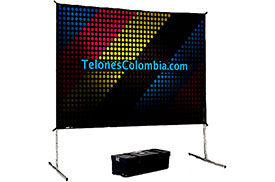 Telón para proyección trasera de 356x267 cms