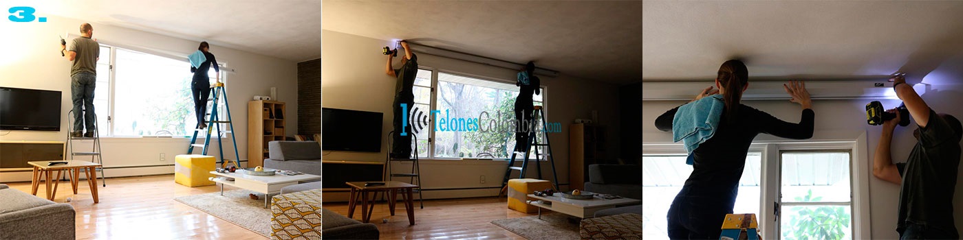 telon electrico para video beam