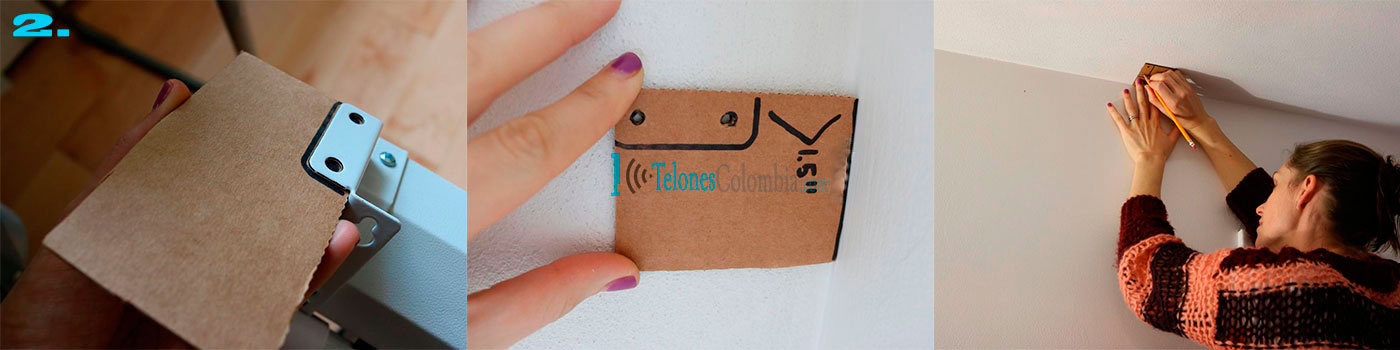 montaje de telones en pared